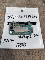 Samsung Galaxy ZFlip3 5G SM-F711W 128GB Unlocked Motherboard W Two Back Cameras