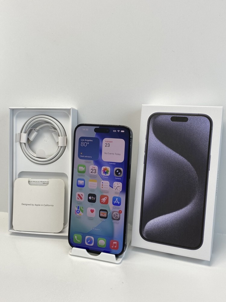 Apple iPhone 15 Pro Max A2849 512GB Blue 97% battery health Unlocked device