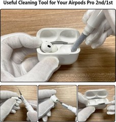 Case Lock for Airpods Pro 2nd/1st Gen with Cleaner Kit & Ear Tips (S/M/L)