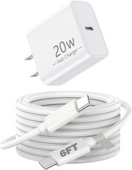 20W USB-C Fast Charger Adapter for Samsung Galaxy Z Fold 7, Z Flip 7 6Ft Cable