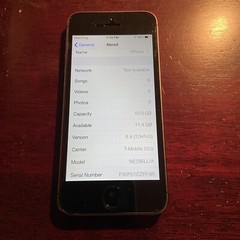 RARE IOS 8.4 Apple iPhone 5s UNLOCKED 16GB – Space Gray A1453 A1533 CDMA GSM