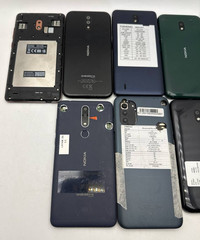Lot of 8 Nokia Smartphones G21 5.4 4.2 3.1 Plus 2.2 2.1 C1 Not Working No Power