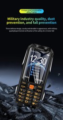 Unlocked version GSM mobile phone 4 SIM sturdy outdoor large battery