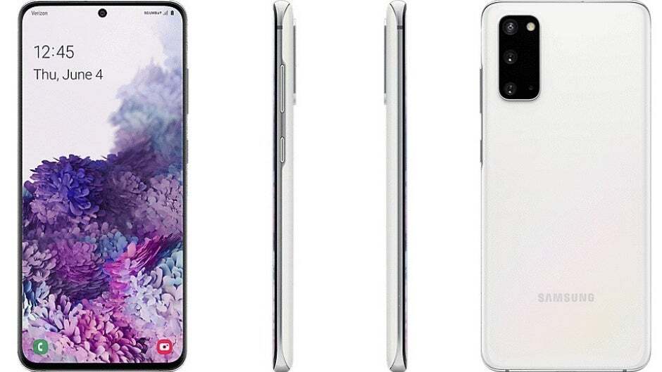 Samsung Galaxy S20 5G SM-G981V Unlocked 128GB Cloud White A Medium Burn