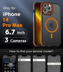 Strong Magnetic Case for iPhone 14 Pro Max 6.7-Inch, Shockproof Protective Cover