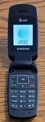 Samsung SGH-A137 – Navy Blue and Black ( AT&T ) Small Cellular GSM Flip Phone