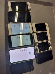 (10) Apple iPhone Mixed Lot for Parts Repair Untested 4 5 SE X 3G