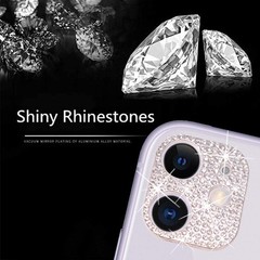 3D Bling Bling Diamond Lens Protective Rear Camera Decorations for iPhone 12