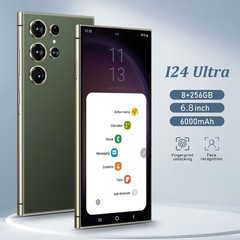 8GB+256GB I24 Ultra Android 13 Smartphone – 6.8&Prime;HD Display 6000mAh Battery Green