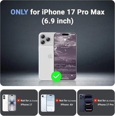 Magnetic for iPhone 17 Pro Max Case, Military Grade Drop Protection, Heavy Duty