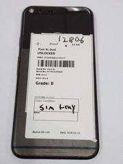 DEFECTIVE – Google Pixel XL – 32GB – Black – Unlocked – 12806