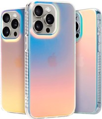 Iridescent Shockproof Case for iPhone 15 Pro – Color Changing Effect Cover by LO