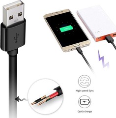 10Ft & 6Ft Micro USB Charging Cables 2-Pack Fast Charge for Android Devices