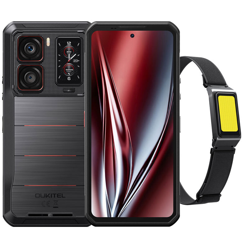 Oukitel WP300 5G Rugged Phone Android 15 Outdoor Remove Rear Screen 120Hz Unlock