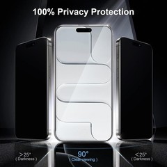 3+1 PCS Privacy Screen Protector for iPhone Air 6.5 Inch True 25°Anti Spy