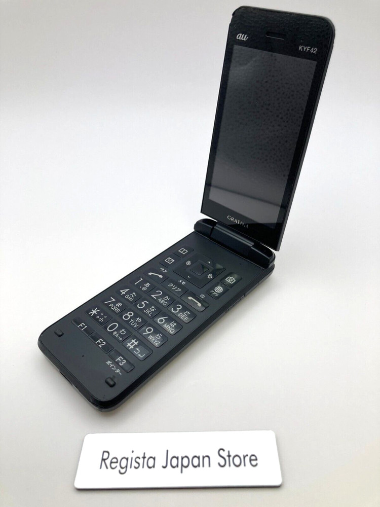 KYOCERA KYF42 GRATINA Black 4G Wifi KEITAI Android Flip Phone Uulocked Japan
