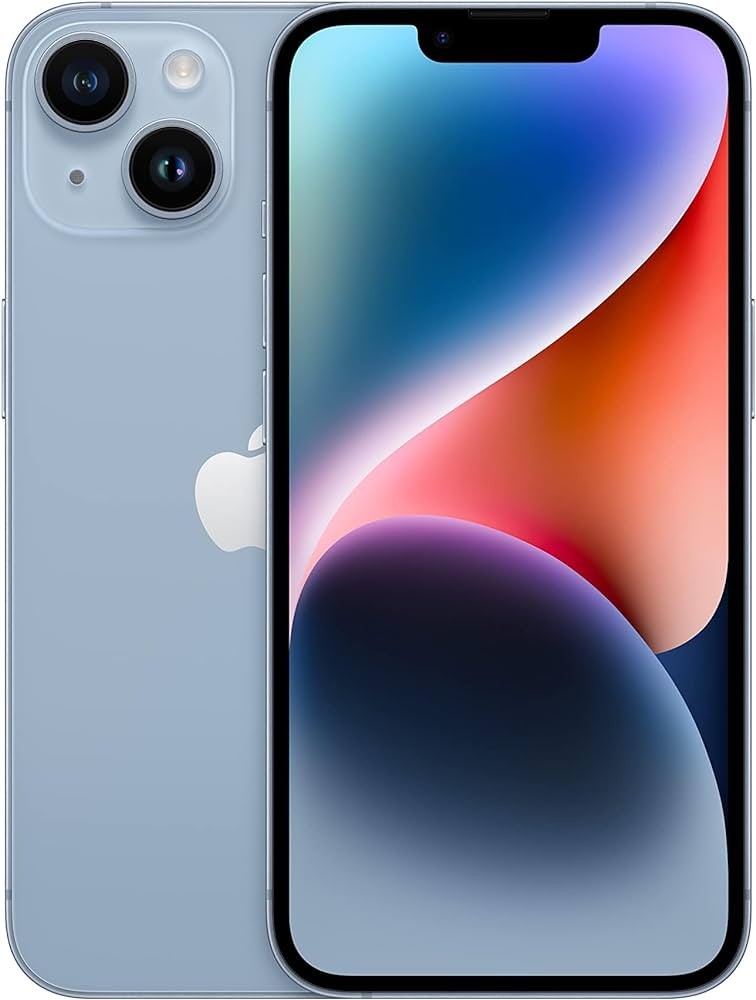 Apple iPhone 14 A2649 AT&T Only 128GB Blue B- Heavy Burn