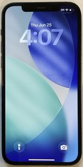 USED BLACK GSM UNLOCKED iPhone 12, 256GB A2172 MGFF3LL/A, 97% BATTERY iOS 26.5
