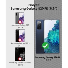 Samsung Galaxy S20 FE 5G Case Heavy Duty Hybrid TPU Shockproof Black Protective