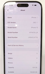 Apple iPhone 15 A2846 (128GB, Blue, Unlocked) – FOR PARTS, READ DESCRIPTION!