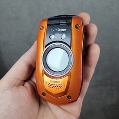 Casio Gz&rsquo;One Boulder C711 Orange Verizon Flip Phone *READ* Very Rare Tested