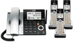 AT&T CL84307 Dect 6.0 Expandable Corded/Cordless Phone with Smart Call Blocker,