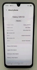 Samsung Galaxy A26 5G SM-266V BLACK 128GB 6GB Smartphone (TracFone)