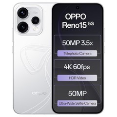 Oppo Reno15 5G (White, 8GB RAM 256GB Storage) 7 Gen 4 Processor Global Version.