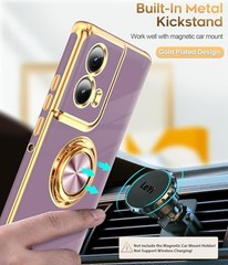 for Motorola Moto Edge 5G 2024 Case: 【NOT FIT Edge 50/ G 5G 2024】 360° Ring