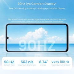 realme C71 4G Smartphone 4GB+64GB Obsidian Black,6.75 inch Screen 6.745 inch