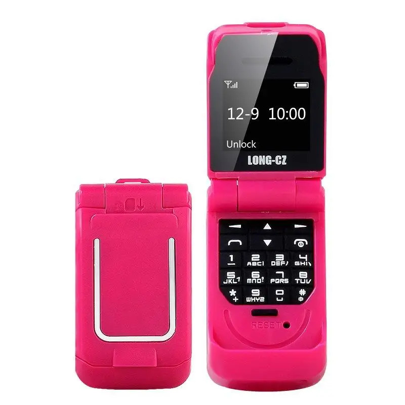Unlocked J9 Mini Filp Dialer Cellphone GSM Mobile Card Phones FM Radio BT 3.0