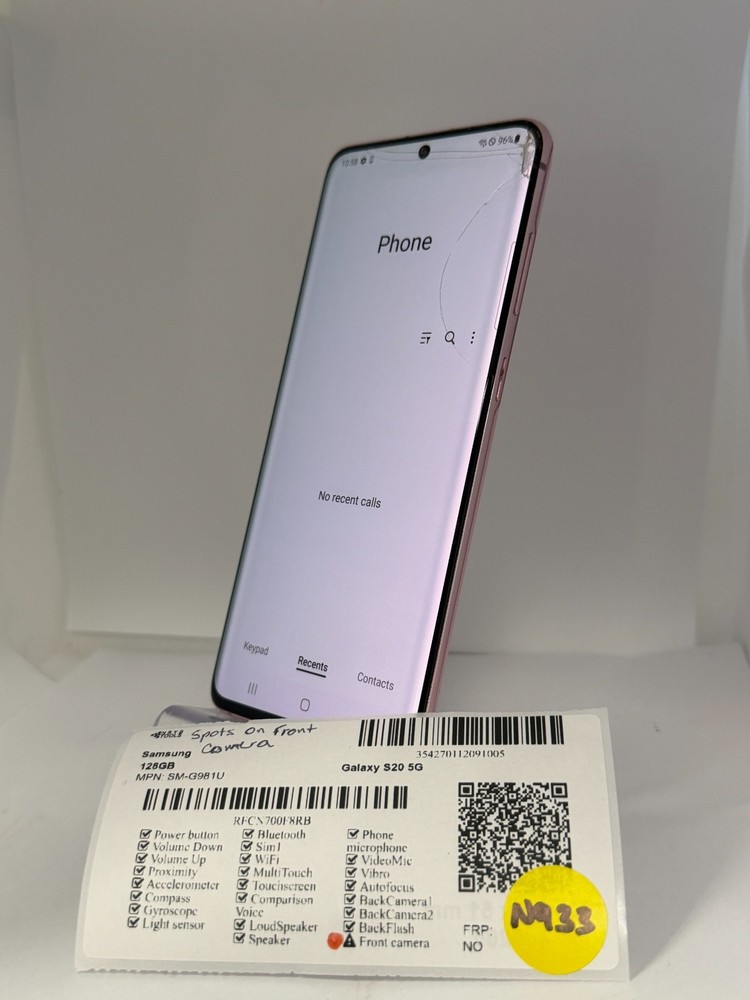 Samsung Galaxy S20 5G SM-G981U Unlocked 128GB (N933)