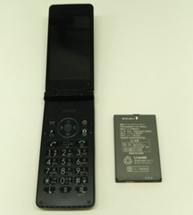 SHARP AQUOS Keitai 3 flip phone 805SH Softbank Unlocked Black SIM Free JP New