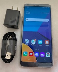 LG G6 H872 T-Mobile /Unlocked 32gb Smartphone -Ice Platinum- GOOD