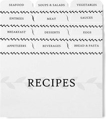 Jot & Mark Recipe Card Dividers – 24 Tabs per Set, Works with 4X6 Inch Cards, He