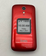 TCL Lively Jitterbug Flip 2 4058P 16GB Urgent Button Seniors 4G LTE Phone Red