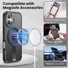 iPhone 17 Case 6.3&Prime; Shockproof Protective Phone Cover Compatible with Mag Safe