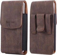 Phone Holster Pouch Case Belt Clip Loops Card Slot for Man iPhone 12 13 14 15 16