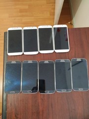 Lot of 9 Samsung Galaxy S4 16GB SCH-I545 (6pc )and SGH-M919 (2pc )and SPH-L720T