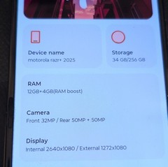 Motorola Razr+ 2025 Flip Smartphone 256GB 12GB RAM Pink Black Gold 32MP 50MP