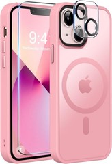 Strong Magnetic Translucent Matte Back Slim Shockproof Case for iPhone 13 6.1&Prime; P