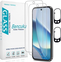 2-Pack Clear Tempered Glass Screen Protectors & Camera Lens for Google Pixel 10