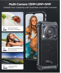 sealed New! Oukitel WP36 6.52&Prime; 16(8+8)/128GB 128dB Loud Speaker 10600mAh Rugged