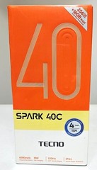 (New) TECNO Spark 40C Android Cell Phone (8GB+256GB/GREY/Dual SIM/Unlocked)