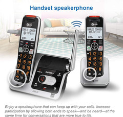 BL102-3 DECT 6.0 3-Handset Cordless Phone for Home with Answering Machine, Call