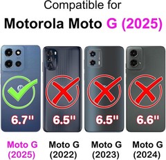 1. For Motorola Moto G 5G 2025 Wallet Case Blue-Butterfly, Shockproof TPU Shell