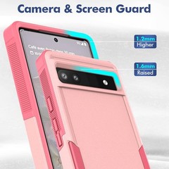 for Google Pixel 6a Case, PC+TPU Two-in-one Double-Layer Anti-Fall Mobile Phone