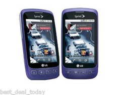 LG Optimus S LS670- Purple (Sprint) c Cell Phone LS-670 Good