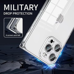 Case for iPhone 14 Pro Max Clear, Soft TPU Protective Shockproof Cover 6.7 Inch