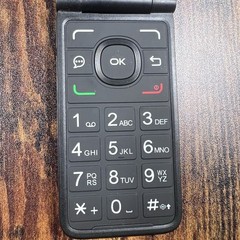Alcatel MyFlip A405DL – Gray and Black ( Tracfone ) 4G VoLTE Flip Phone UNTESTED